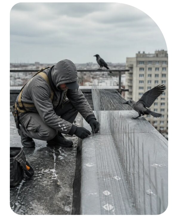 Защита от ворон под ключ в Чебаркуле по цене от 5369 р. | Сенат-Чбр